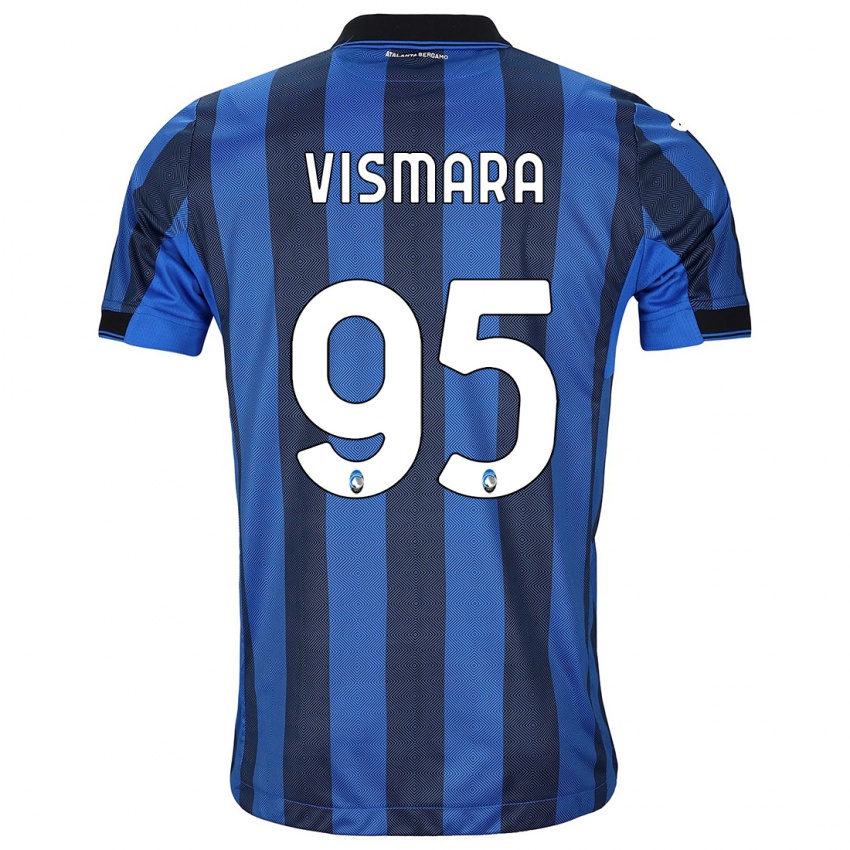 Kinder Paolo Vismara #95 Schwarz Blau Heimtrikot Trikot 2023/24 T-Shirt Österreich