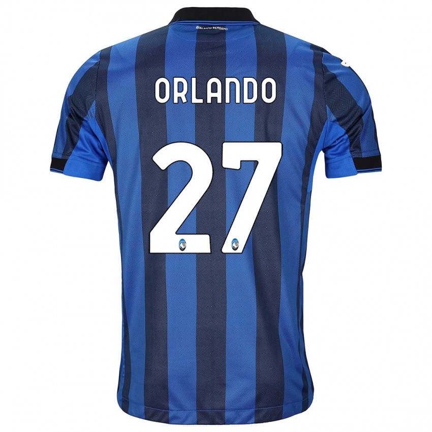 Kinder Daniele Orlando #27 Schwarz Blau Heimtrikot Trikot 2023/24 T-Shirt Österreich