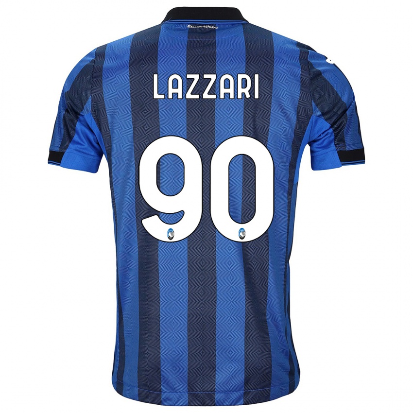 Kinder Ilaria Lazzari #90 Schwarz Blau Heimtrikot Trikot 2023/24 T-Shirt Österreich