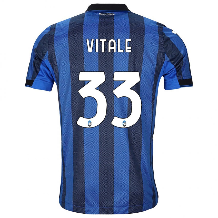 Kinder Francesca Vitale #33 Schwarz Blau Heimtrikot Trikot 2023/24 T-Shirt Österreich