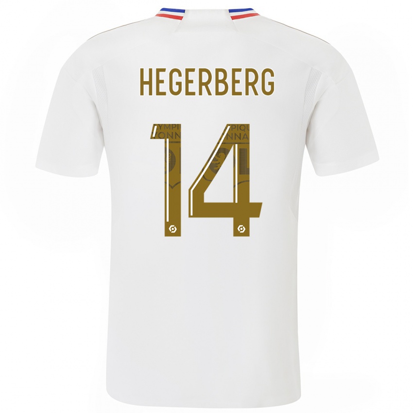 Kinder Ada Hegerberg #14 Weiß Heimtrikot Trikot 2023/24 T-Shirt Österreich