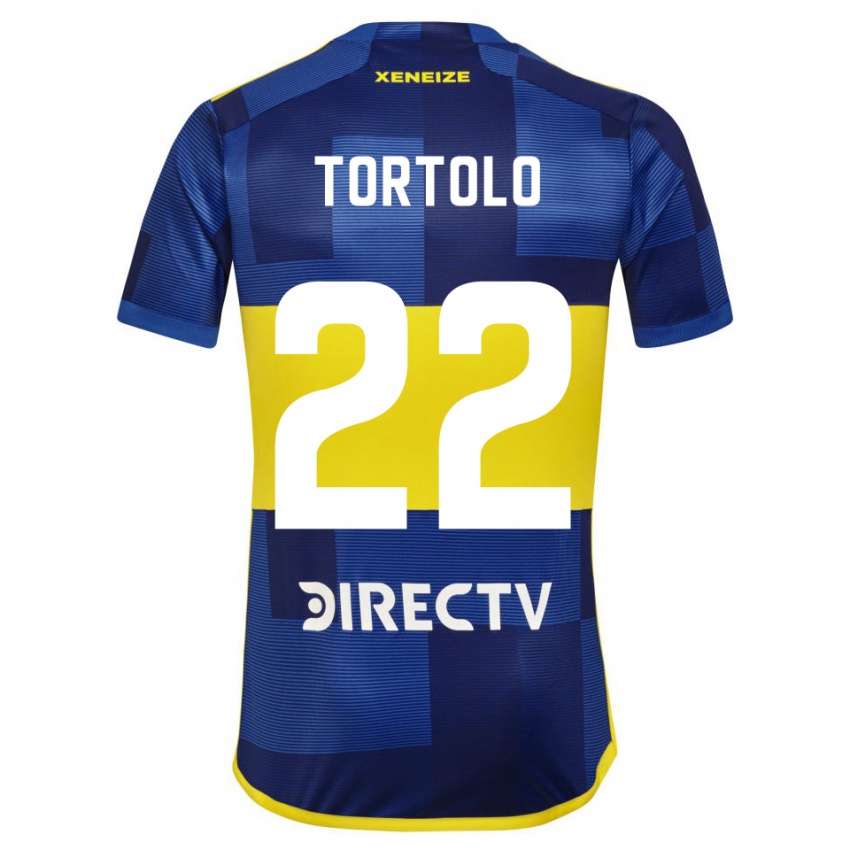 Kinder Dulce Tortolo #22 Dunkelblau Gelb Heimtrikot Trikot 2023/24 T-Shirt Österreich