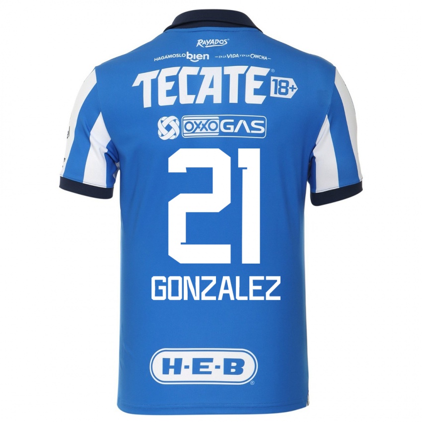 Kinder Arturo González #21 Blau Weiss Heimtrikot Trikot 2023/24 T-Shirt Österreich