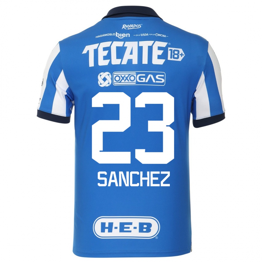 Kinder Gustavo Sanchez #23 Blau Weiss Heimtrikot Trikot 2023/24 T-Shirt Österreich