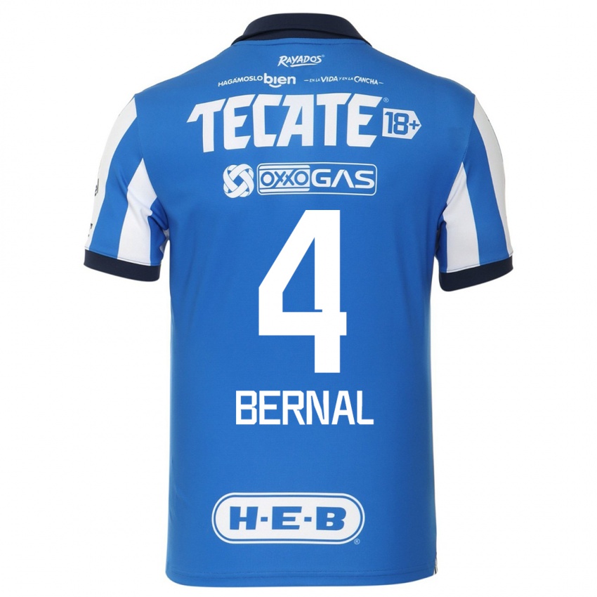 Kinder Rebeca Bernal #4 Blau Weiss Heimtrikot Trikot 2023/24 T-Shirt Österreich