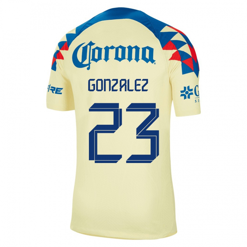 Kinder Itzel Gonzalez #23 Gelb Heimtrikot Trikot 2023/24 T-Shirt Österreich