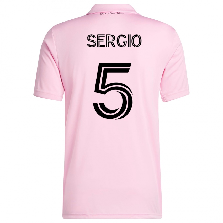 Kinder Sergio Busquets #5 Rosa Heimtrikot Trikot 2023/24 T-Shirt Österreich