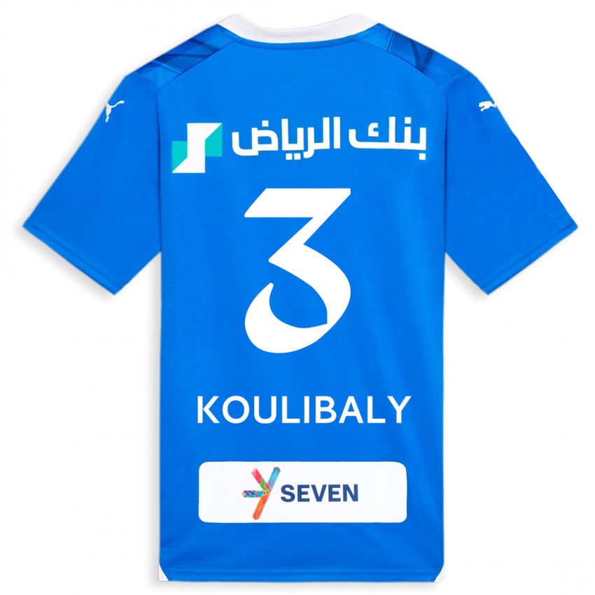 Kinder Kalidou Koulibaly #3 Blau Heimtrikot Trikot 2023/24 T-Shirt Österreich