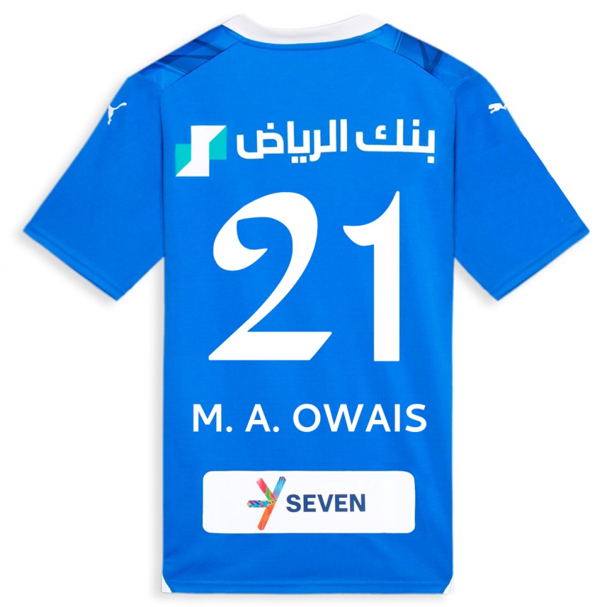 Kinder Mohammed Al-Owais #21 Blau Heimtrikot Trikot 2023/24 T-Shirt Österreich