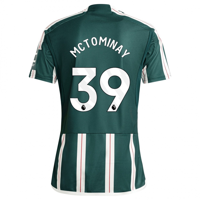 Kinder Scott Mctominay #39 Dunkelgrün Auswärtstrikot Trikot 2023/24 T-Shirt Österreich