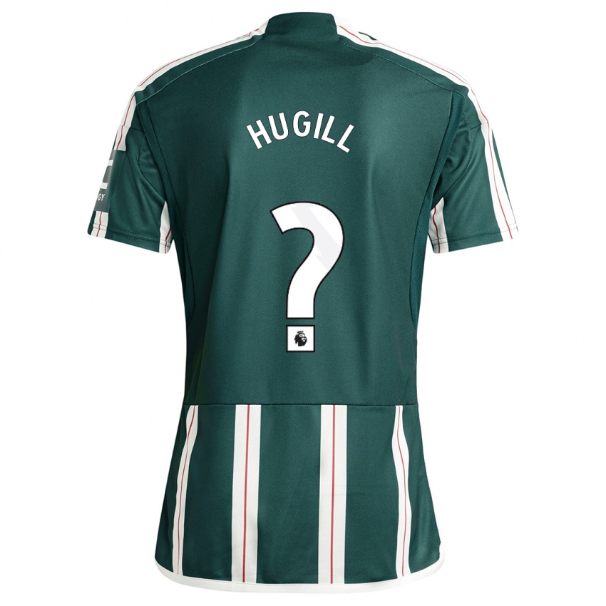 Kinder Joe Hugill #0 Dunkelgrün Auswärtstrikot Trikot 2023/24 T-Shirt Österreich