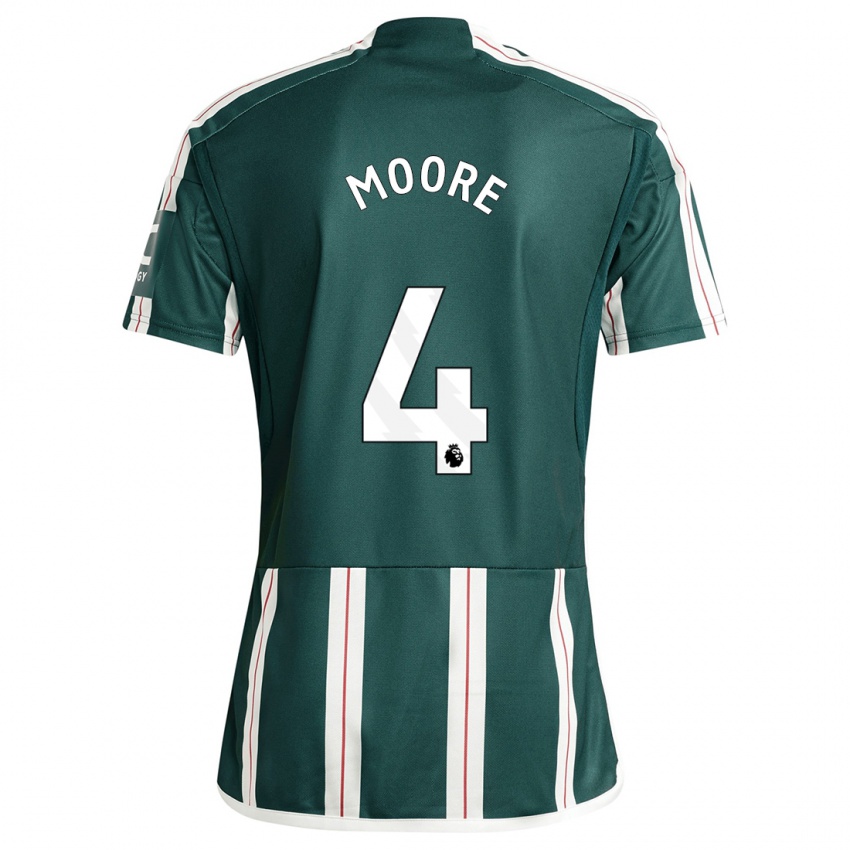 Kinder Jade Moore #4 Dunkelgrün Auswärtstrikot Trikot 2023/24 T-Shirt Österreich