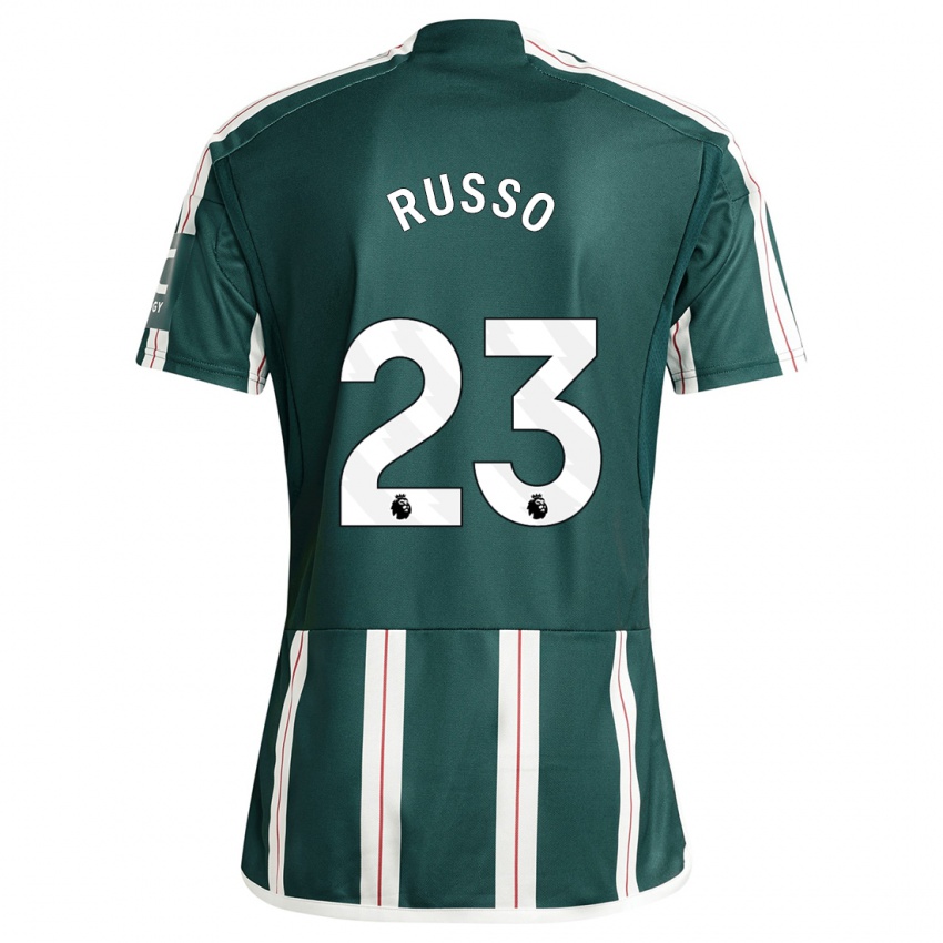 Kinder Alessia Russo #23 Dunkelgrün Auswärtstrikot Trikot 2023/24 T-Shirt Österreich