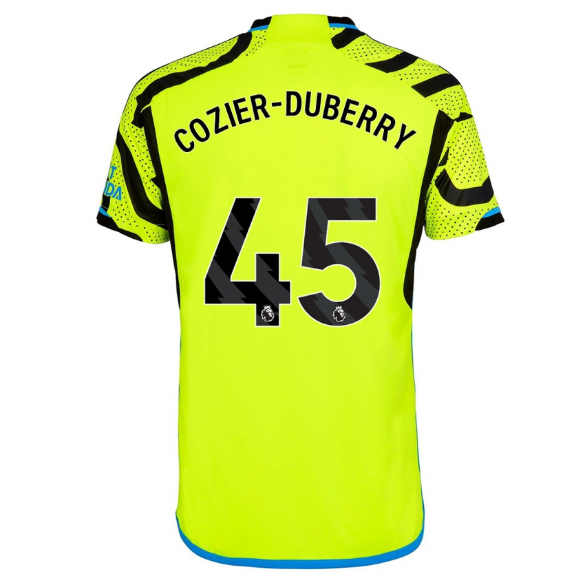 Kinder Amario Cozier-Duberry #45 Gelb Auswärtstrikot Trikot 2023/24 T-Shirt Österreich