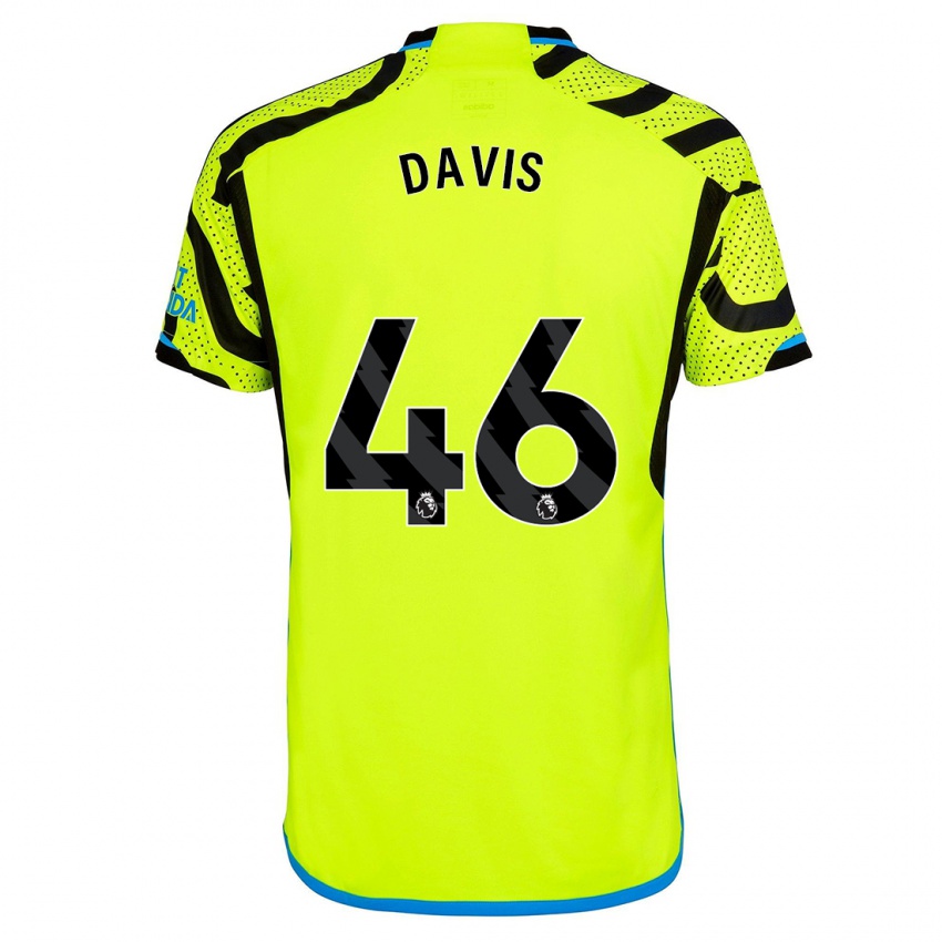 Kinder Timi Davis #46 Gelb Auswärtstrikot Trikot 2023/24 T-Shirt Österreich