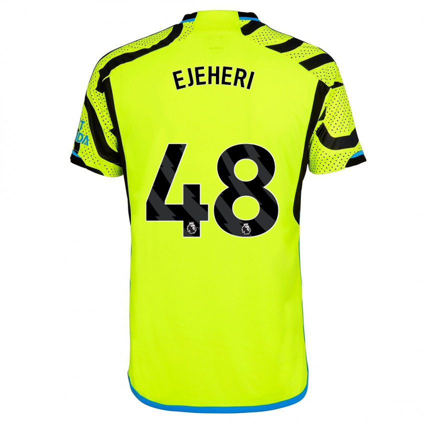 Kinder Ovie Ejeheri #48 Gelb Auswärtstrikot Trikot 2023/24 T-Shirt Österreich