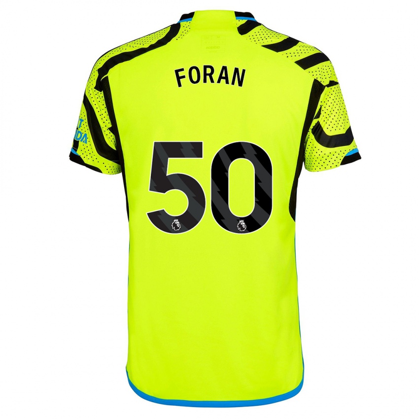 Kinder Taylor Foran #50 Gelb Auswärtstrikot Trikot 2023/24 T-Shirt Österreich