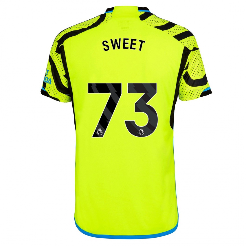 Kinder James Sweet #73 Gelb Auswärtstrikot Trikot 2023/24 T-Shirt Österreich