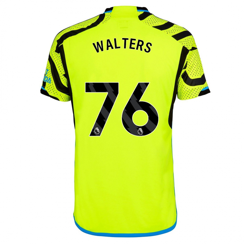 Kinder Reuell Walters #76 Gelb Auswärtstrikot Trikot 2023/24 T-Shirt Österreich