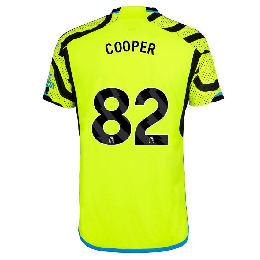 Kinder Noah Cooper #82 Gelb Auswärtstrikot Trikot 2023/24 T-Shirt Österreich