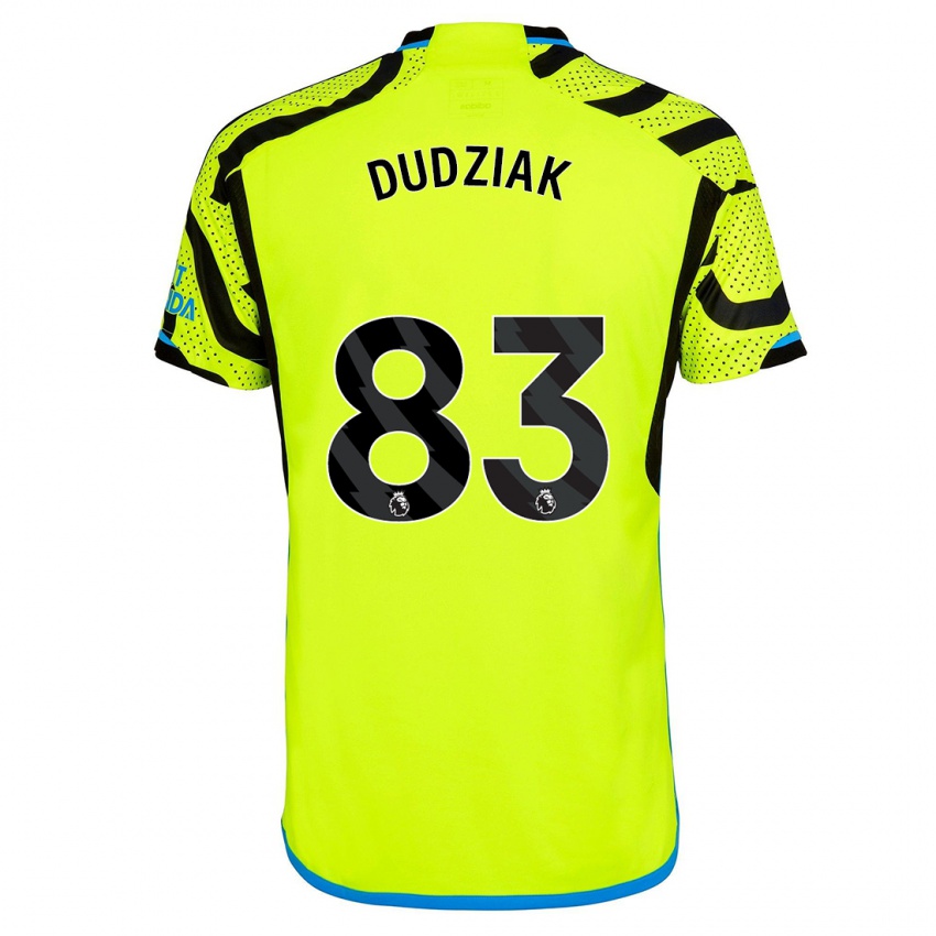 Kinder Harrison Dudziak #83 Gelb Auswärtstrikot Trikot 2023/24 T-Shirt Österreich