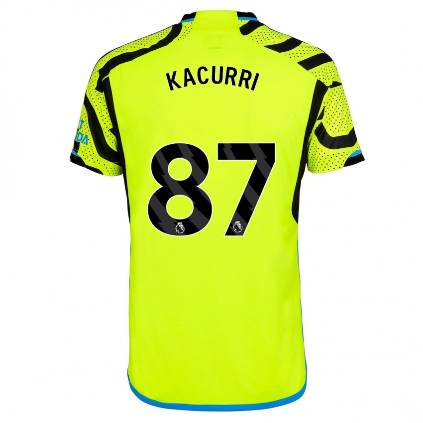 Kinder Maldini Kacurri #87 Gelb Auswärtstrikot Trikot 2023/24 T-Shirt Österreich