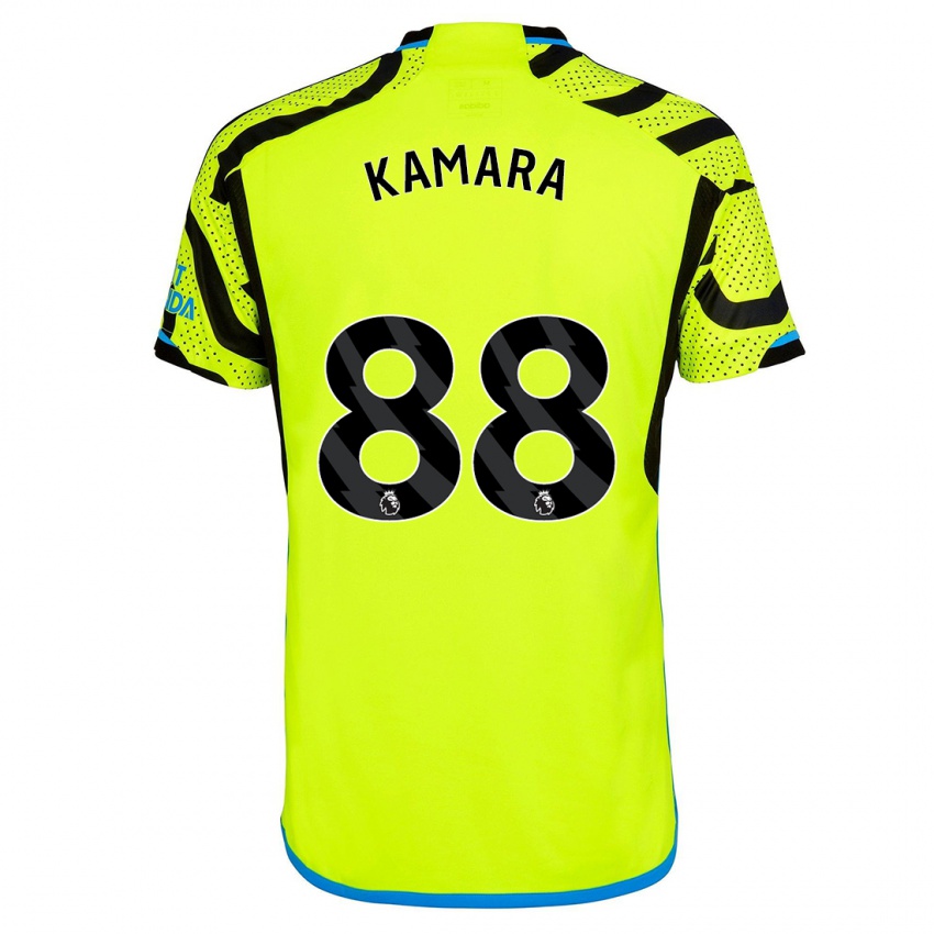 Kinder Osman Kamara #88 Gelb Auswärtstrikot Trikot 2023/24 T-Shirt Österreich