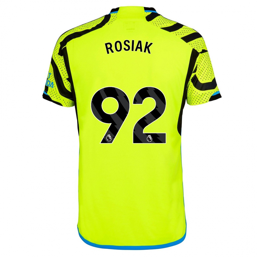 Kinder Michal Rosiak #92 Gelb Auswärtstrikot Trikot 2023/24 T-Shirt Österreich