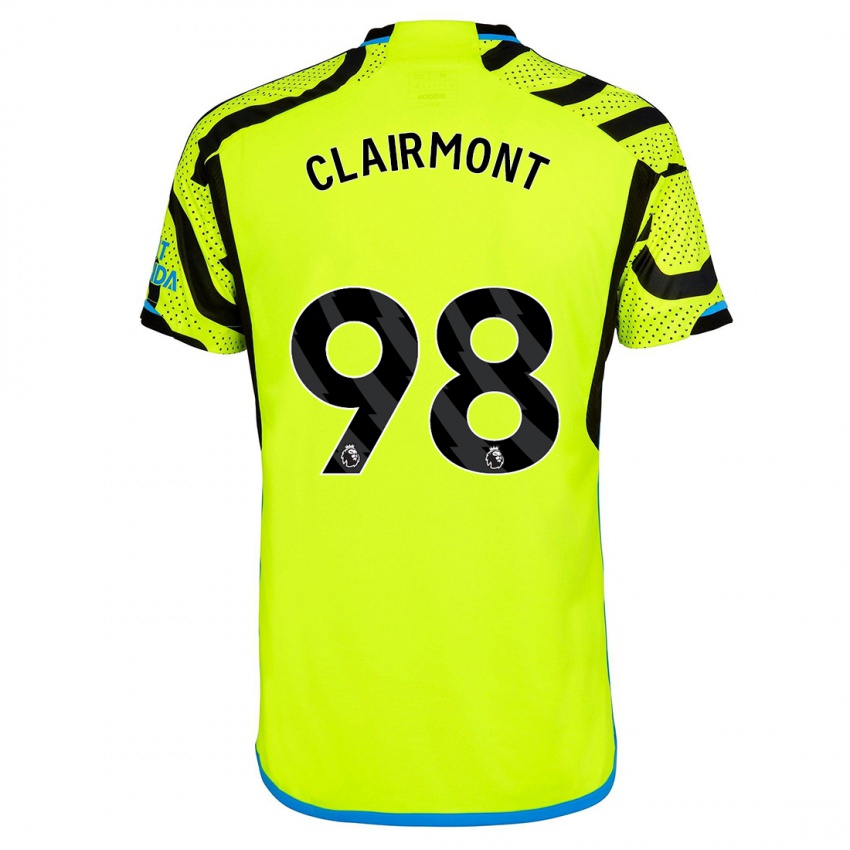 Kinder Reece Clairmont #98 Gelb Auswärtstrikot Trikot 2023/24 T-Shirt Österreich