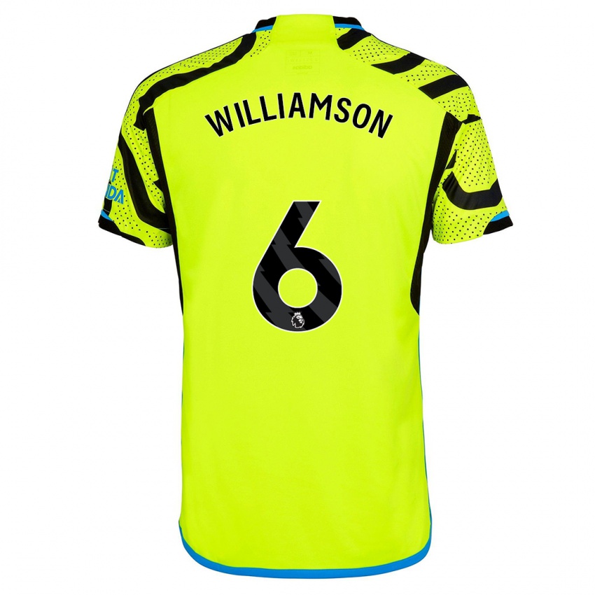 Kinder Leah Williamson #6 Gelb Auswärtstrikot Trikot 2023/24 T-Shirt Österreich