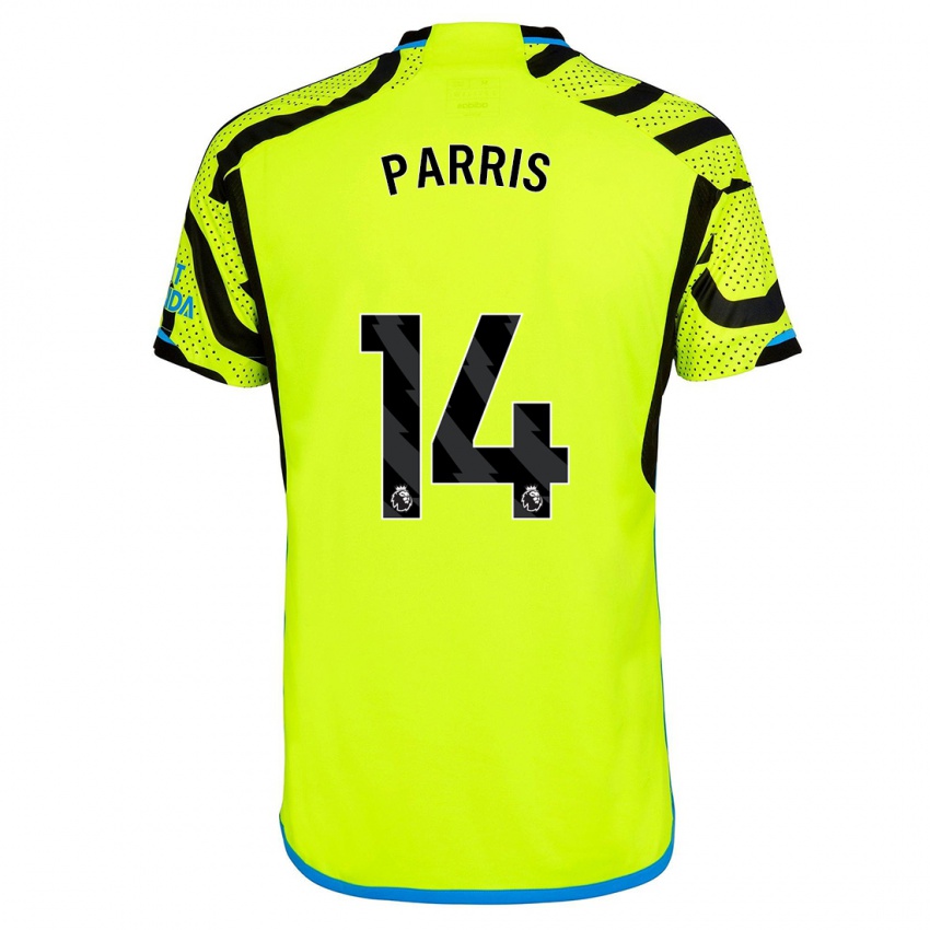 Kinder Nikita Parris #14 Gelb Auswärtstrikot Trikot 2023/24 T-Shirt Österreich