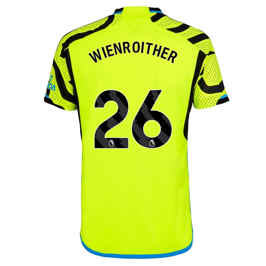 Kinder Laura Wienroither #26 Gelb Auswärtstrikot Trikot 2023/24 T-Shirt Österreich