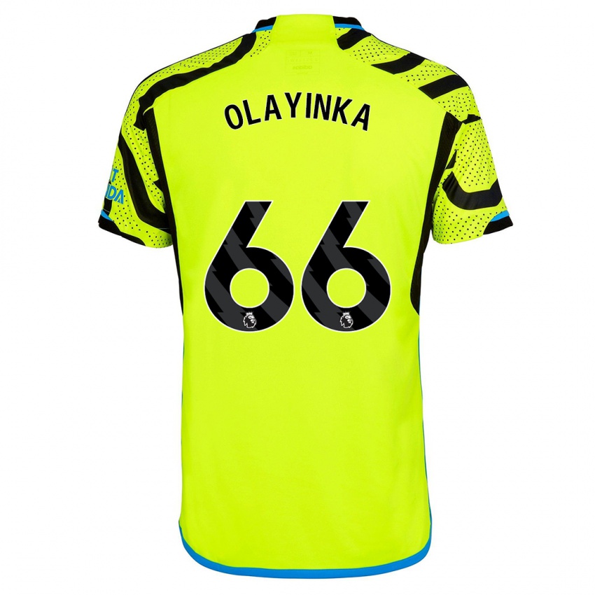 Kinder James Olayinka #66 Gelb Auswärtstrikot Trikot 2023/24 T-Shirt Österreich