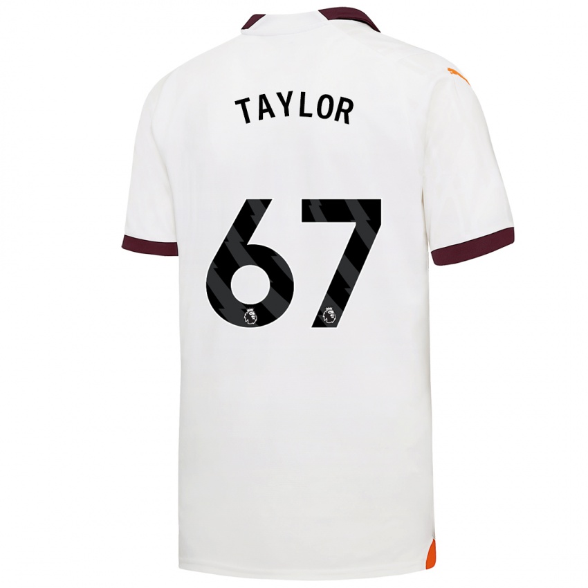 Kinder Kane Taylor #67 Weiß Auswärtstrikot Trikot 2023/24 T-Shirt Österreich