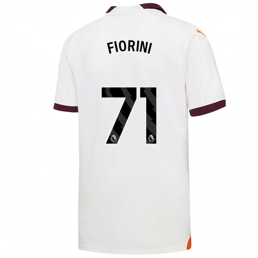 Kinder Lewis Fiorini #71 Weiß Auswärtstrikot Trikot 2023/24 T-Shirt Österreich