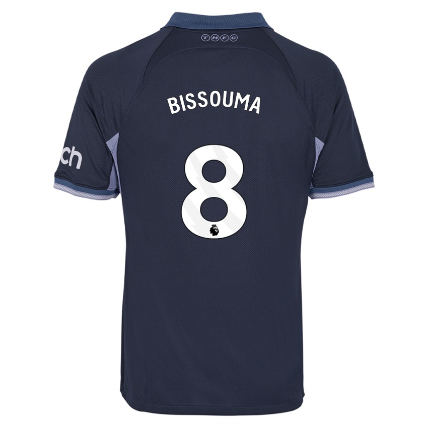 Kinder Yves Bissouma #8 Dunkelblau Auswärtstrikot Trikot 2023/24 T-Shirt Österreich