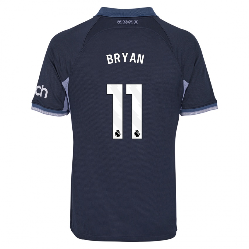 Kinder Bryan Gil #11 Dunkelblau Auswärtstrikot Trikot 2023/24 T-Shirt Österreich