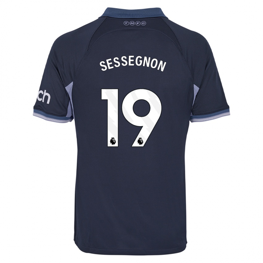 Kinder Ryan Sessegnon #19 Dunkelblau Auswärtstrikot Trikot 2023/24 T-Shirt Österreich