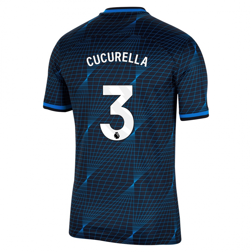 Kinder Marc Cucurella #3 Dunkelblau Auswärtstrikot Trikot 2023/24 T-Shirt Österreich