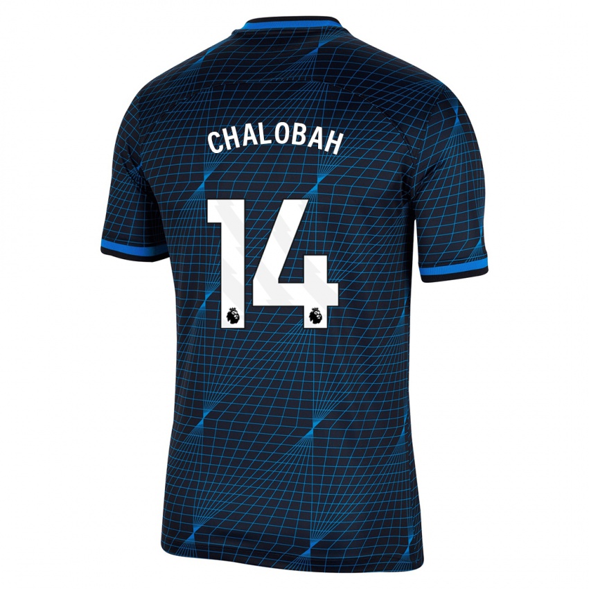 Kinder Trevoh Chalobah #14 Dunkelblau Auswärtstrikot Trikot 2023/24 T-Shirt Österreich