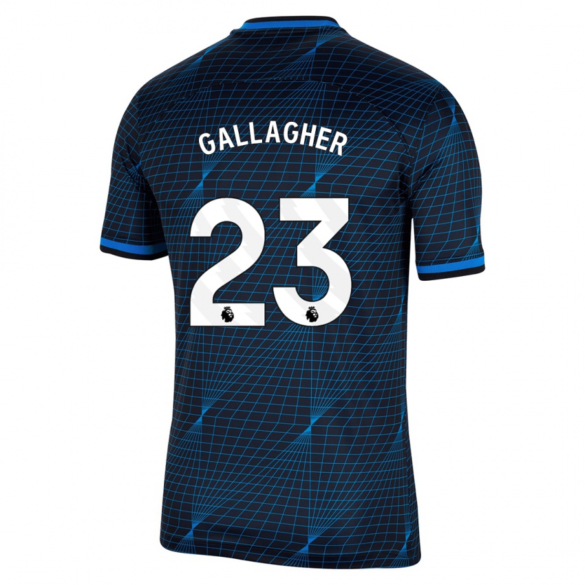 Kinder Conor Gallagher #23 Dunkelblau Auswärtstrikot Trikot 2023/24 T-Shirt Österreich