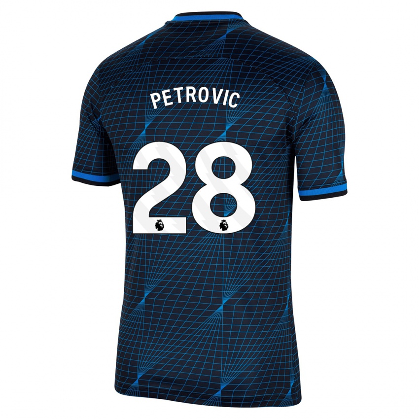 Kinder Djordje Petrovic #28 Dunkelblau Auswärtstrikot Trikot 2023/24 T-Shirt Österreich