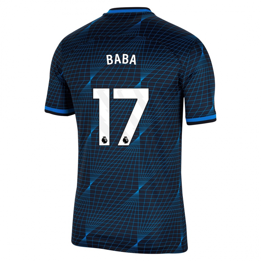 Kinder Abdul-Rahman Baba #17 Dunkelblau Auswärtstrikot Trikot 2023/24 T-Shirt Österreich