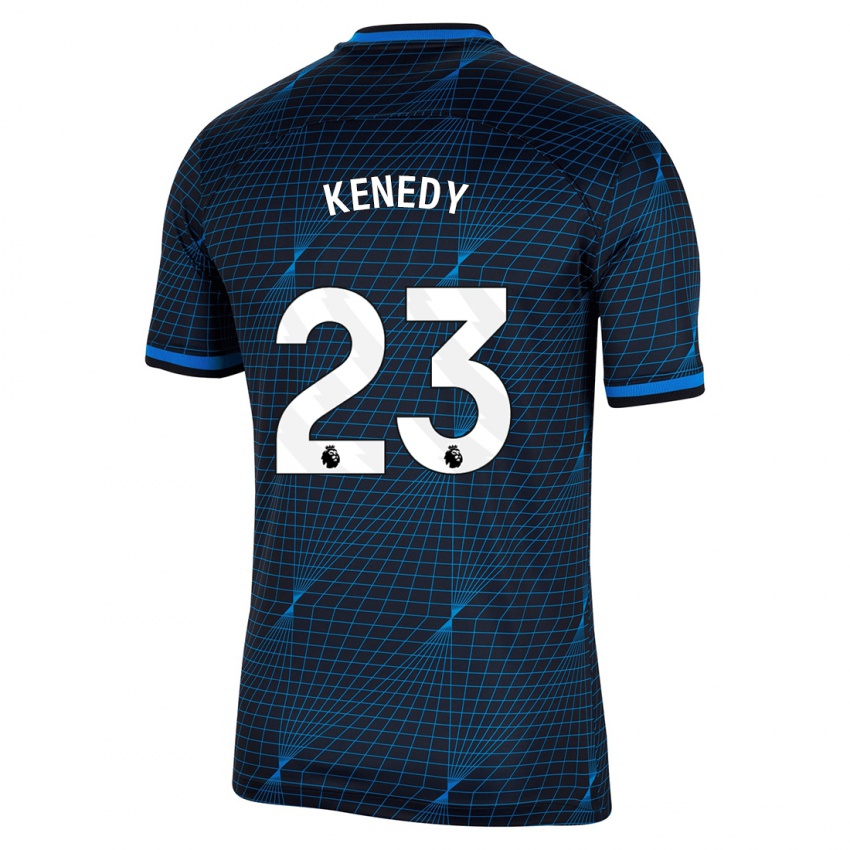 Kinder Robert Kenedy #23 Dunkelblau Auswärtstrikot Trikot 2023/24 T-Shirt Österreich