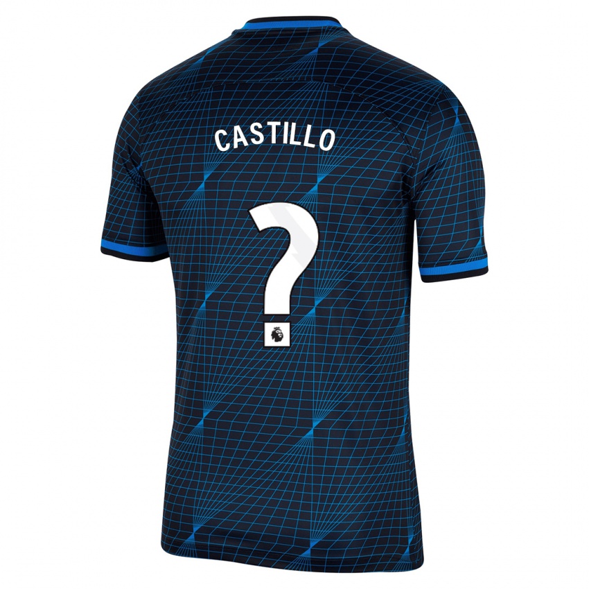 Kinder Juan Castillo #0 Dunkelblau Auswärtstrikot Trikot 2023/24 T-Shirt Österreich