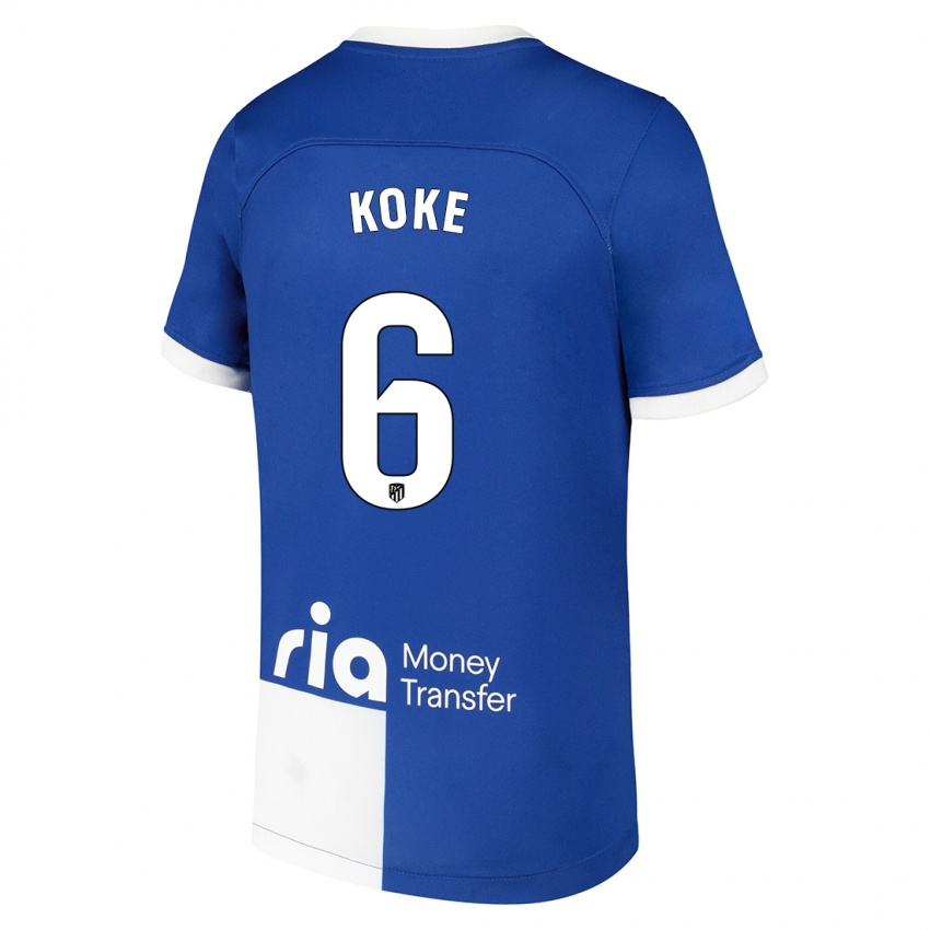 Kinder Koke #6 Blau Weiss Auswärtstrikot Trikot 2023/24 T-Shirt Österreich