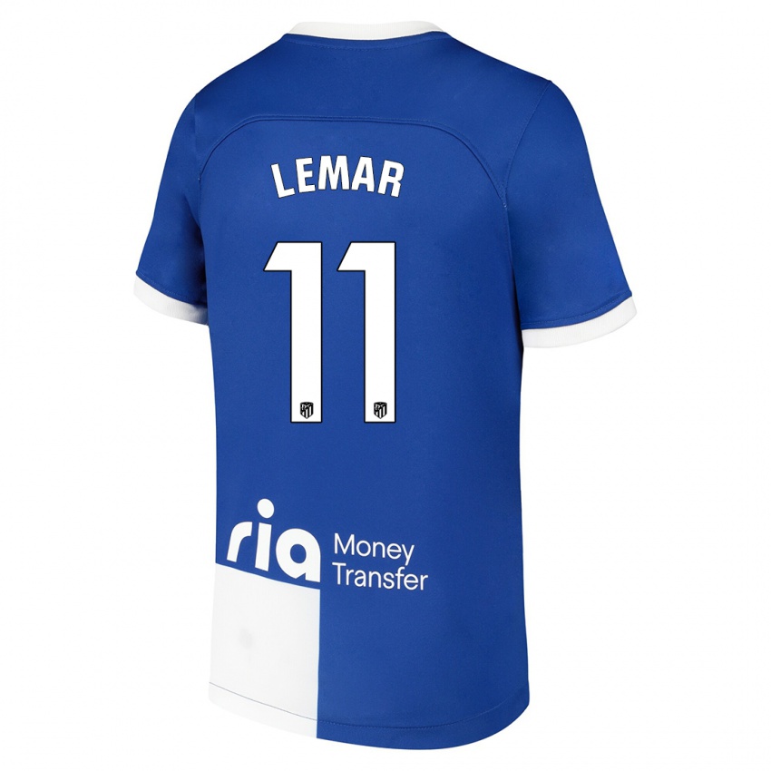 Kinder Thomas Lemar #11 Blau Weiss Auswärtstrikot Trikot 2023/24 T-Shirt Österreich