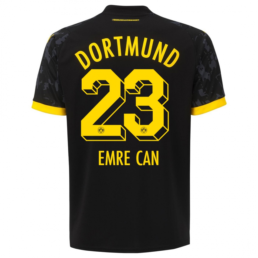 Kinder Emre Can #23 Schwarz Auswärtstrikot Trikot 2023/24 T-Shirt Österreich