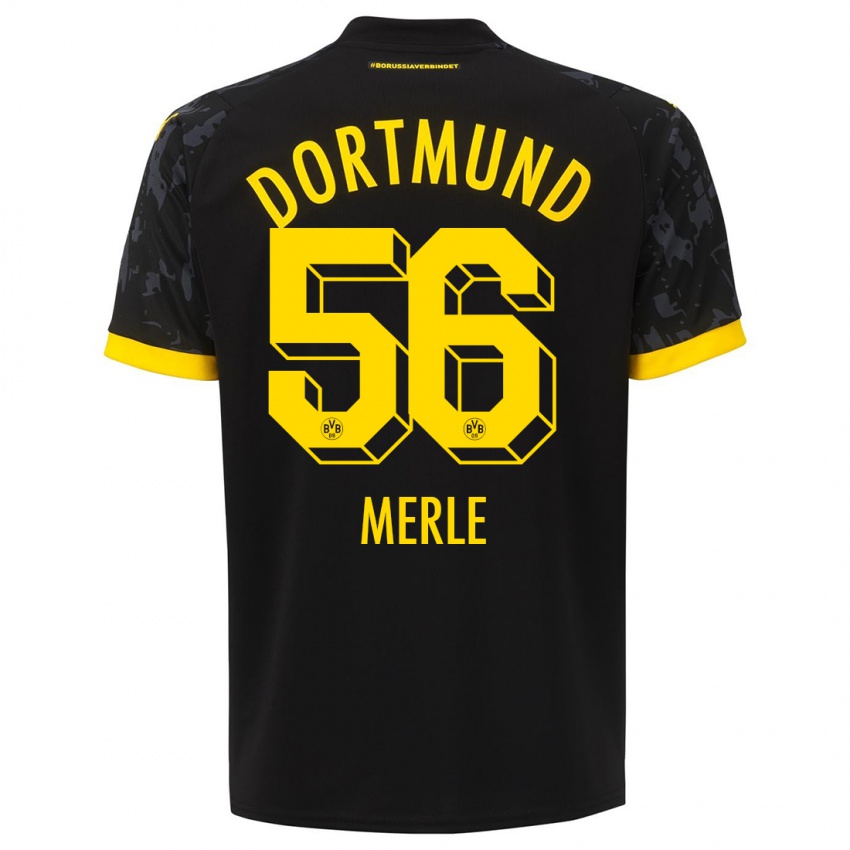 Kinder Albers Merle #56 Schwarz Auswärtstrikot Trikot 2023/24 T-Shirt Österreich