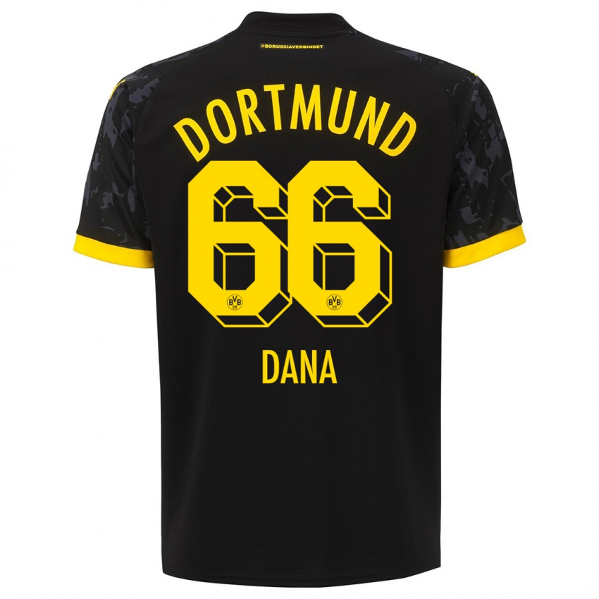 Kinder Bleckmann Dana #66 Schwarz Auswärtstrikot Trikot 2023/24 T-Shirt Österreich